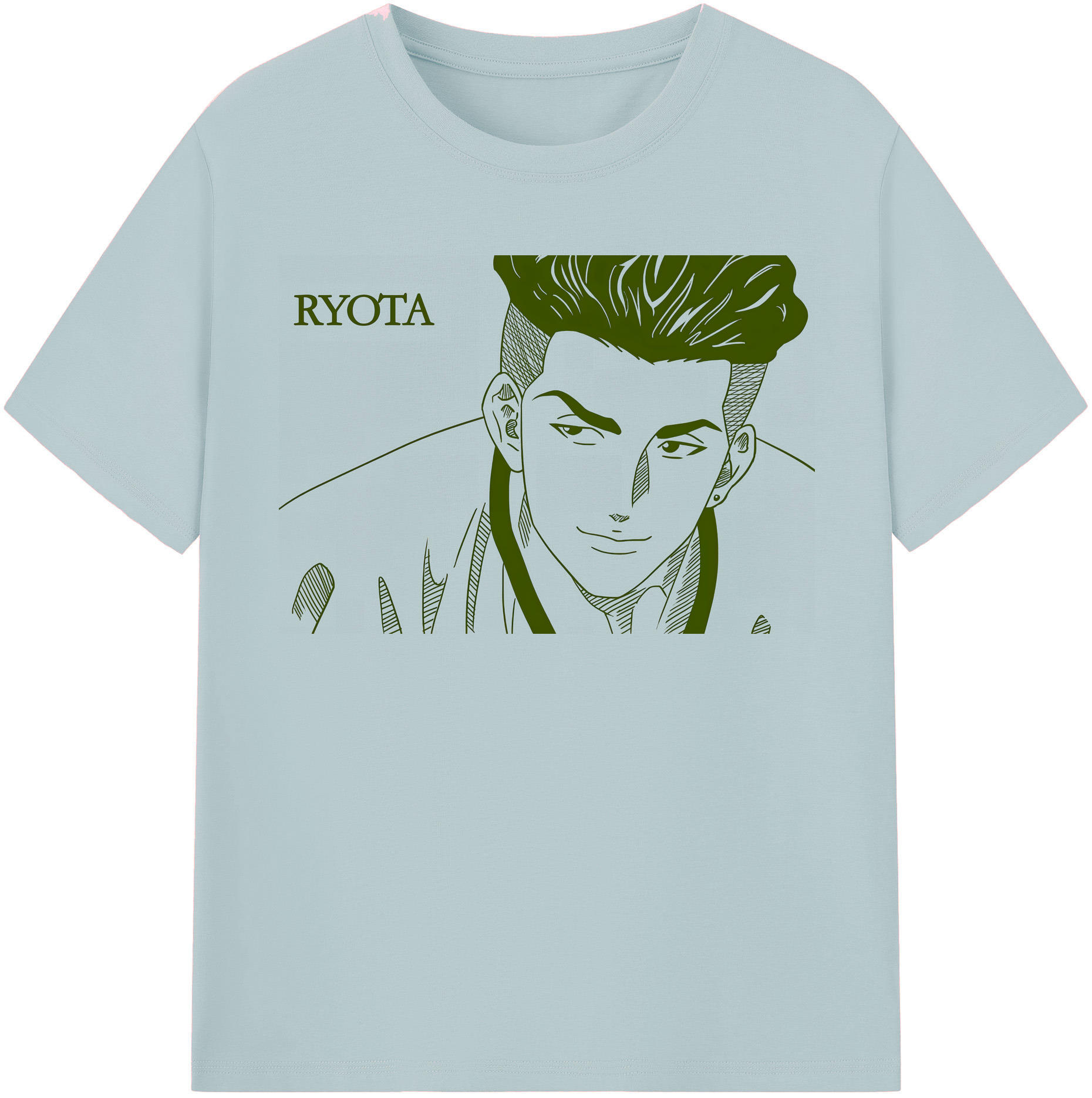 SLAM DUNK／スラムダンク 綿100％半袖Tシャツ（フロントプリント）